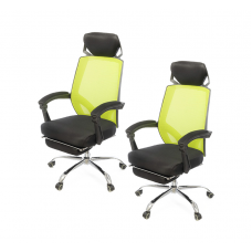 Комплект крісел АКЛАС Катран CH RL(L) 2 шт Чорний (Чорний Салатовий)